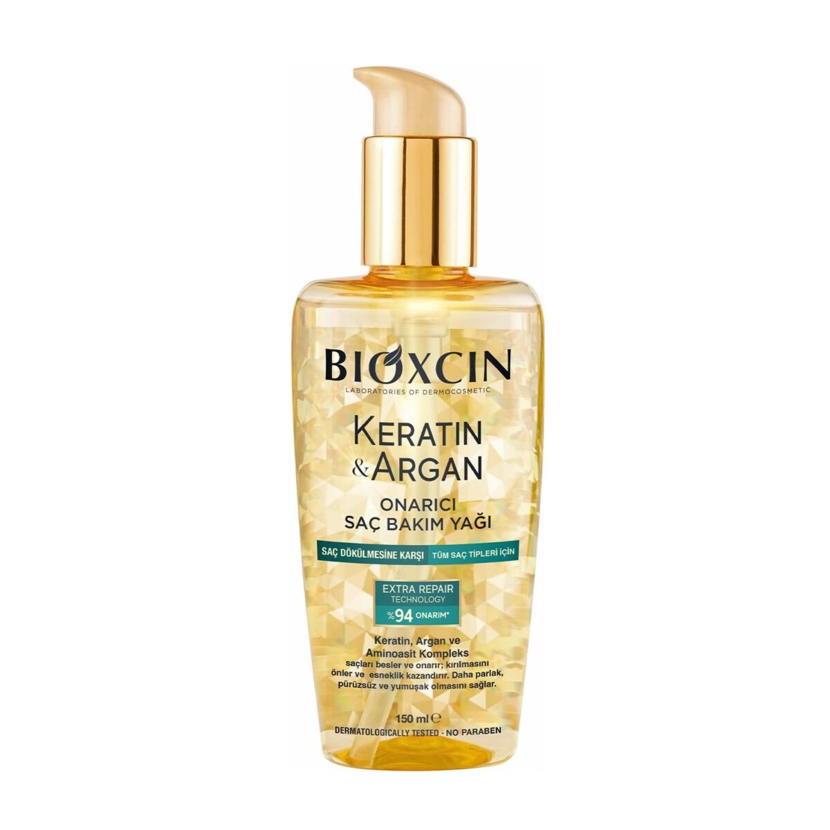 Bioxcin-Keratin-and-Argan-Repairing-Hair-Care-Oil-150Ml